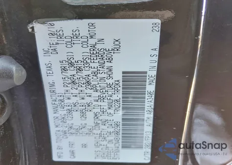 2011 Toyota Tacoma из США, поврежденный, VIN 5TFNX4CN4BX002909